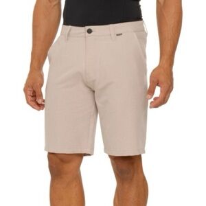 Hurley Hybrid Spacedye Walk Short Bermuda Flat front Golf tan sz 36